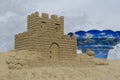 Castle in Sand Sculpture Festival in Lappeenranta Royalty Free Stock Photo